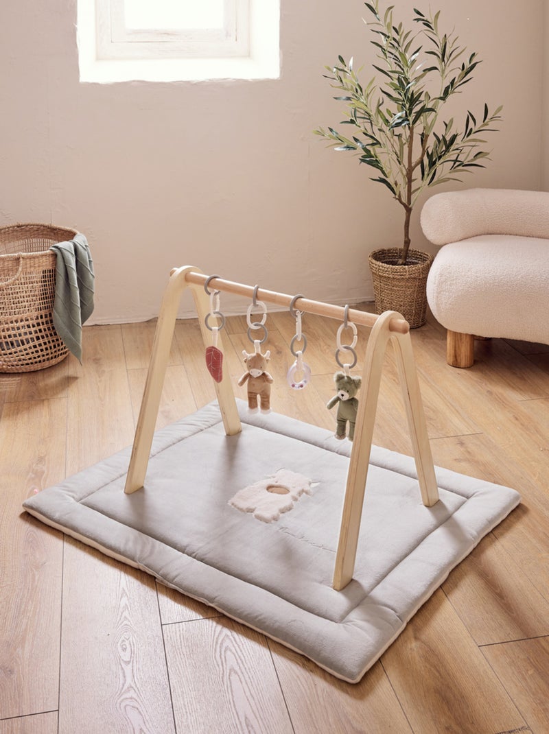 Set d'activités pour arche d'éveil - Fluffy, Orso & Lily Noukie's Gris Rouge - Kiabi