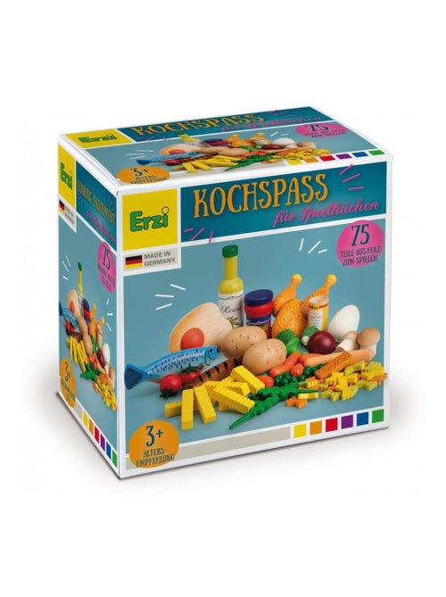 Set d'aliments en bois 75 pcs - Kiabi