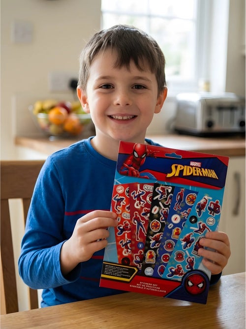 Set d'autocollants 5 feuilles spiderman marvel - Kiabi Set d'autocollants 5 feuilles spiderman marvel - Kiabi