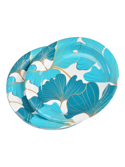 Set de 10 assiettes carton 23 cm Gincko - Kiabi