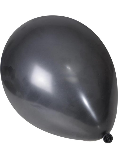 Set de 10 ballons gonflables 30 cm noir - Kiabi