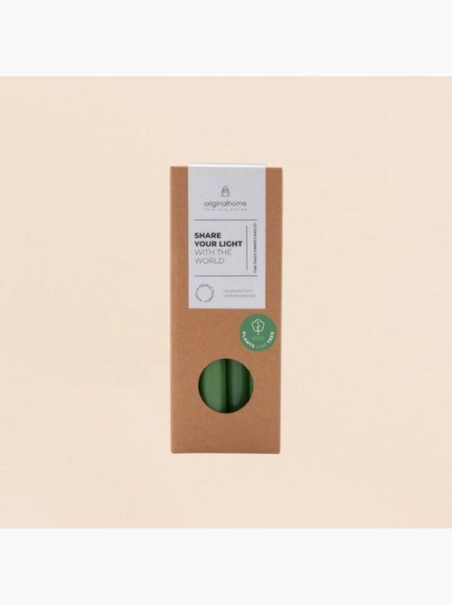 Set de 10 bougies cierges matcha 20 cm - Kiabi