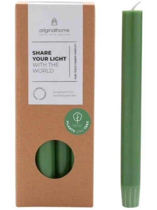 Set de 10 bougies cierges matcha 20 cm - Kiabi