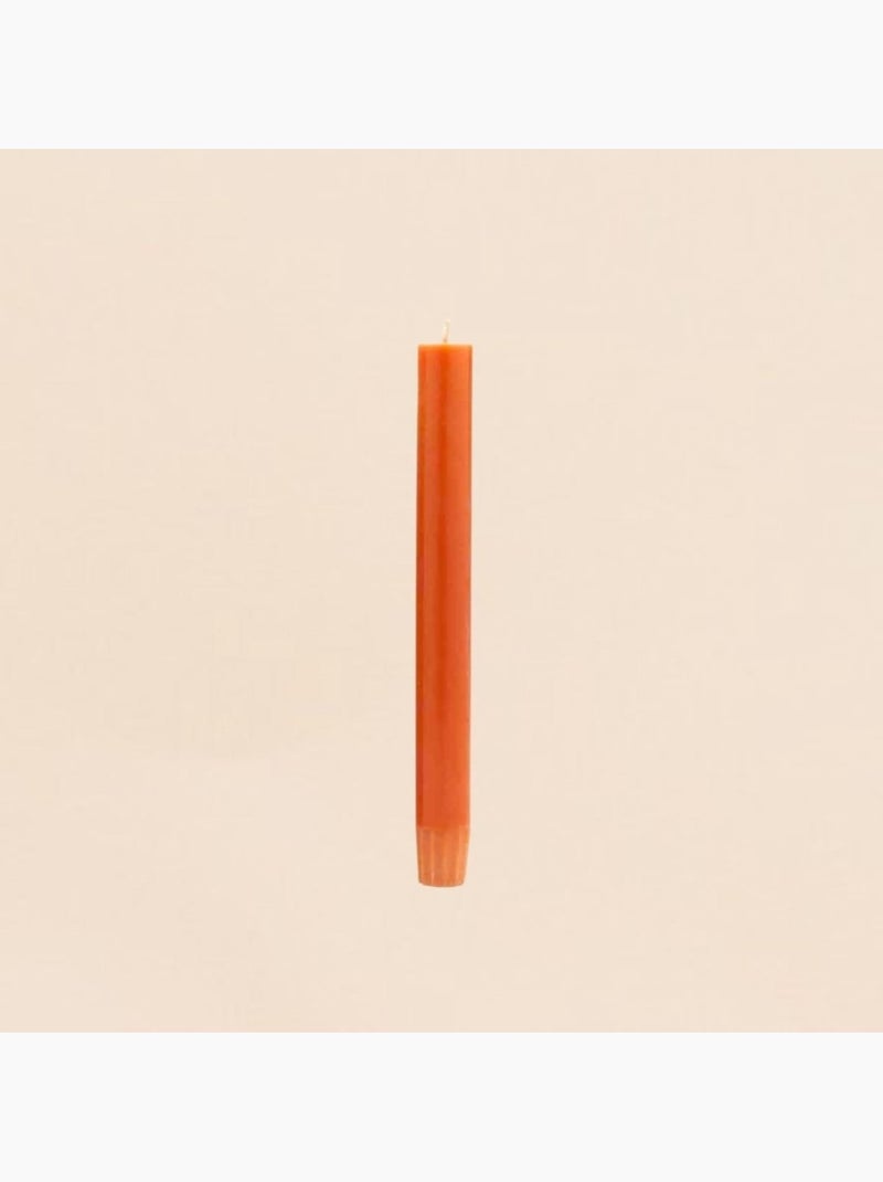 Set de 10 bougies cierges orange 20 cm Terre cuite - Kiabi