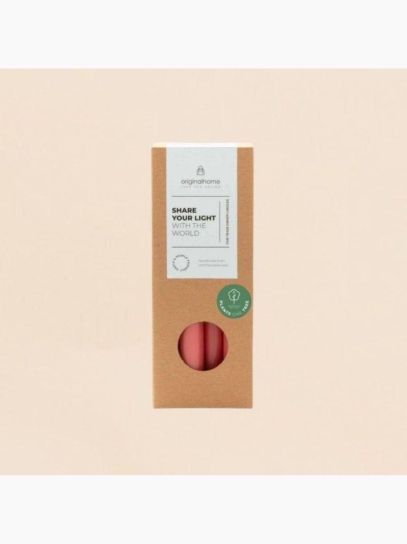 Set de 10 bougies cierges rouille 20 cm Orange - Kiabi