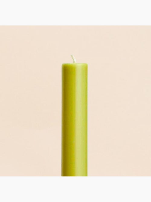Set de 10 bougies cierges vert mousse 20 cm - Kiabi