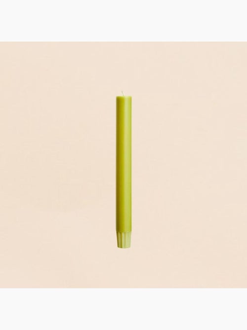 Set de 10 bougies cierges vert mousse 20 cm - Kiabi