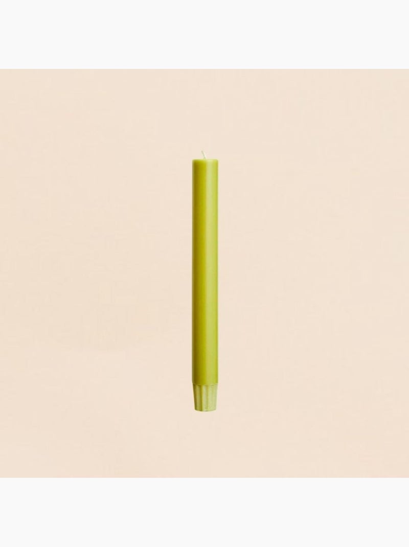 Set de 10 bougies cierges vert mousse 20 cm Vert - Kiabi