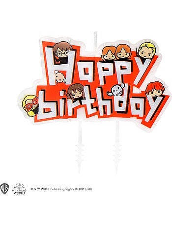 Set de 10 Bougies d'anniversaire Personnages Harry Potter & 1 Happy Birthday - Harry Potter