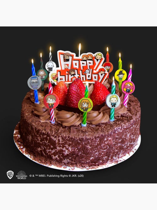Set de 10 Bougies d'anniversaire Personnages Harry Potter & 1 Happy Birthday - Harry Potter - Kiabi
