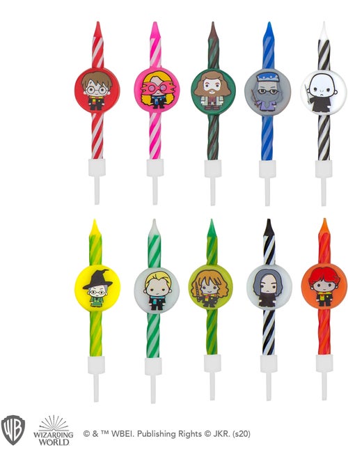 Set de 10 Bougies d'anniversaire Personnages Harry Potter & 1 Happy Birthday - Harry Potter - Kiabi