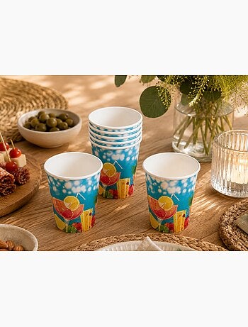 Set de 10 gobelets en carton apero times