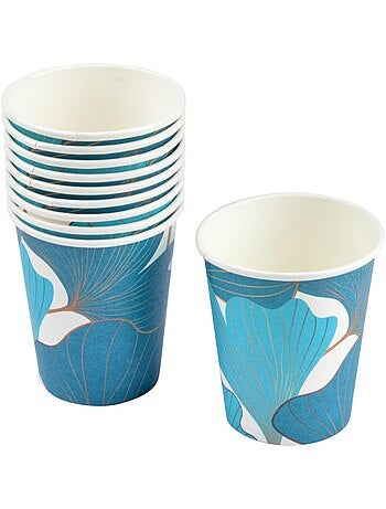 Set de 10 gobelets en carton Gincko