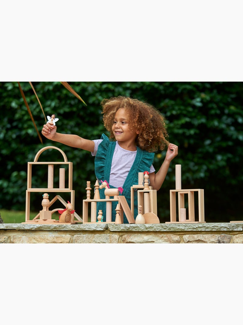 Set de 10 pièces en bois - Monde enchanté Multicolore - Kiabi