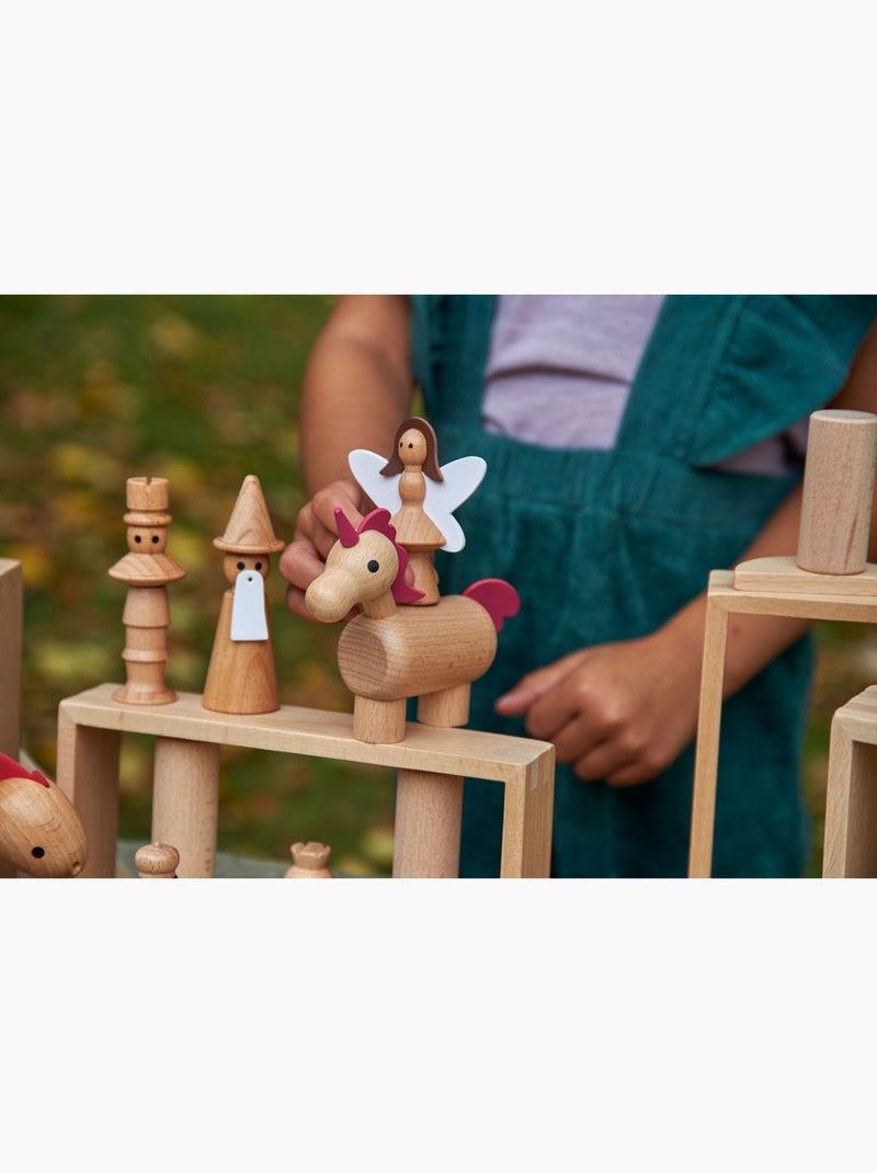 Set de 10 pièces en bois - Monde enchanté Multicolore - Kiabi