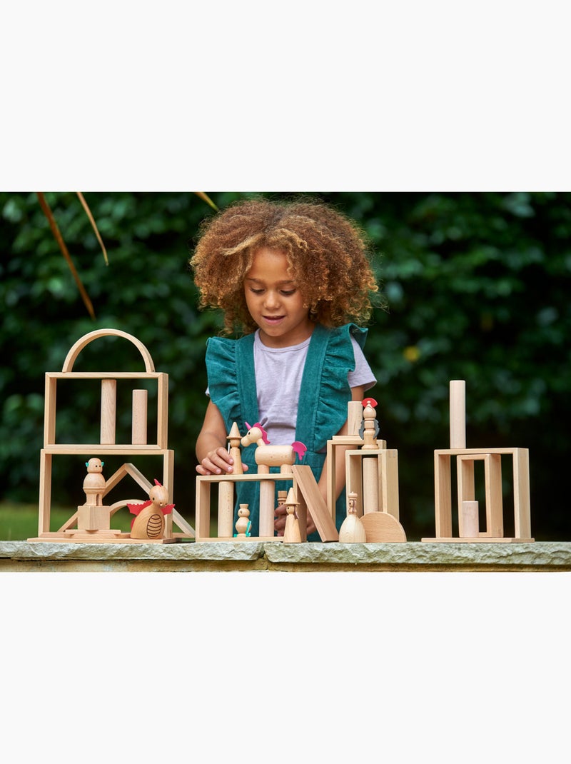 Set de 10 pièces en bois - Monde enchanté Multicolore - Kiabi