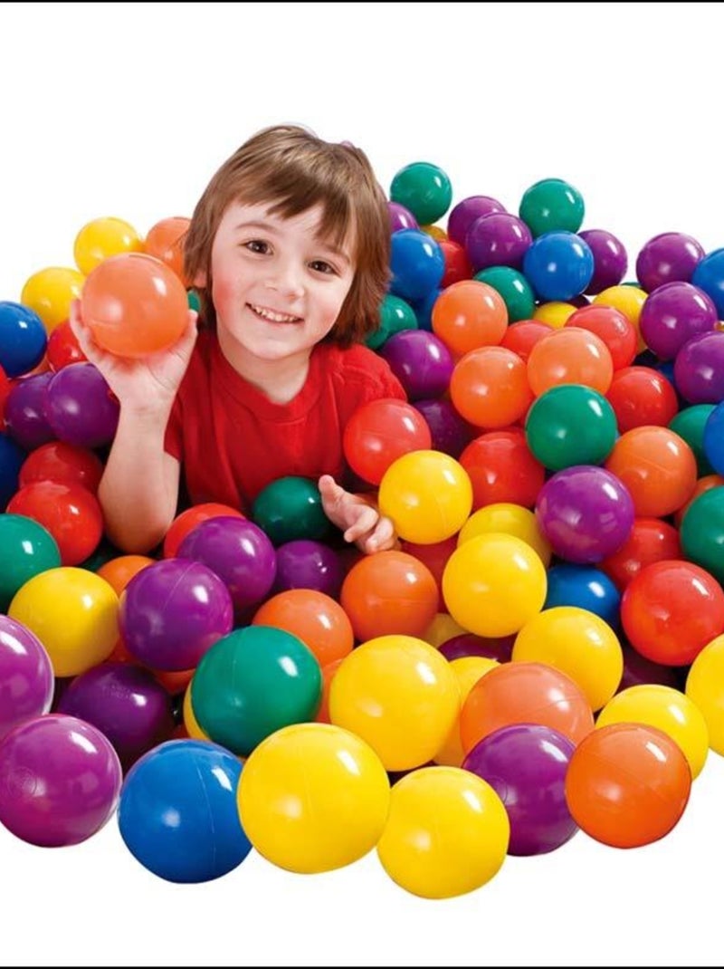Set de 100 balles Fun, 6 cm de diamètre Multicolore - Kiabi