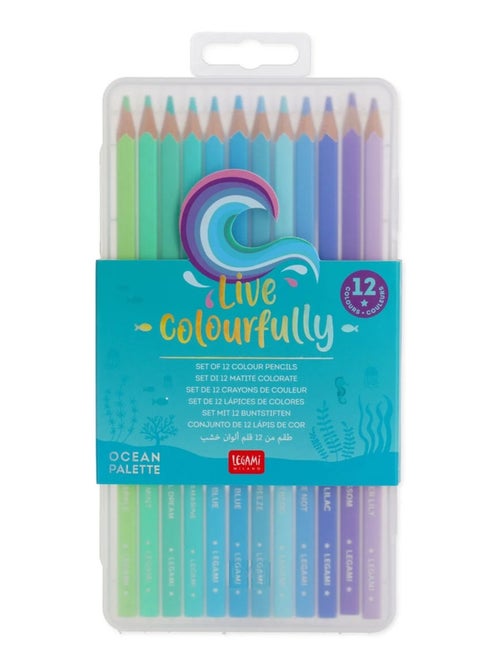 Set de 12 Crayons de couleur - Live Colorfully - Kiabi