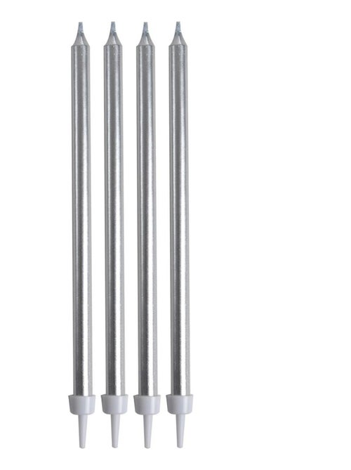 Set de 16 longues bougies d anniversaire 14.5 cm argent - Kiabi Set de 16 longues bougies d anniversaire 14.5 cm argent - Kiabi