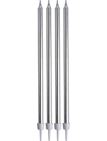 Set de 16 longues bougies d anniversaire 14.5 cm rose gold