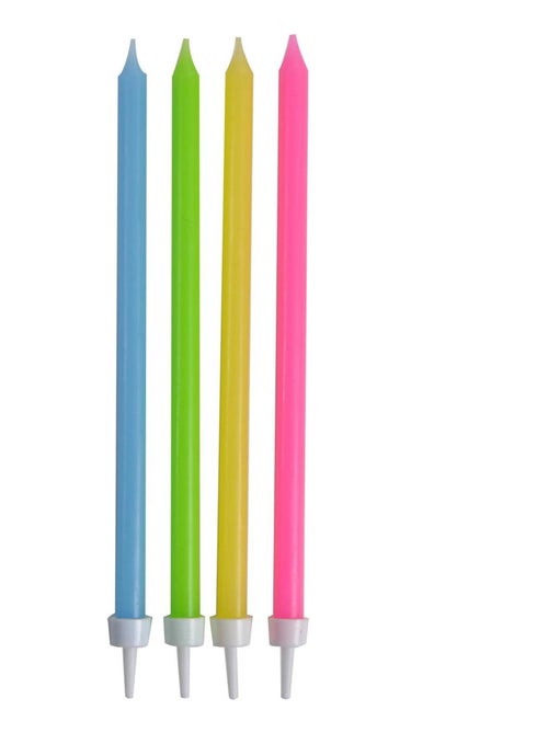 Set de 16 longues bougies d anniversaire 14.5 cm multicolore - Kiabi Set de 16 longues bougies d anniversaire 14.5 cm multicolore - Kiabi