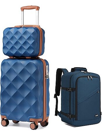 Set de 2 bagages - 4 roulettes, serrure tsa - british traveller