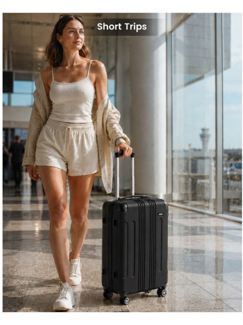 Set de 2 bagages - rigide, abs, légère, 4 roulettes - kono - Kiabi Set de 2 bagages - rigide, abs, légère, 4 roulettes - kono - Kiabi