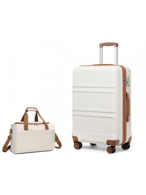 Set de 2 bagages - rigide, abs, légère, 4 roulettes, serrure tsa - kono - Kiabi Set de 2 bagages - rigide, abs, légère, 4 roulettes, serrure tsa - kono - Kiabi