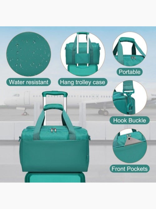 Set de 2 bagages - rigide, abs, légère, 4 roulettes, serrure tsa - kono - Kiabi Set de 2 bagages - rigide, abs, légère, 4 roulettes, serrure tsa - kono - Kiabi