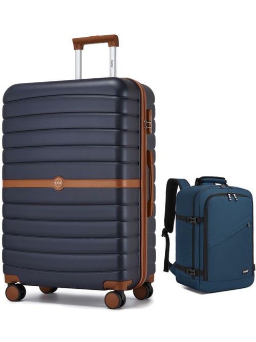 Set de 2 bagages - rigide, abs + polycarbonate, 4 roulettes - kono - Kiabi Set de 2 bagages - rigide, abs + polycarbonate, 4 roulettes - kono - Kiabi