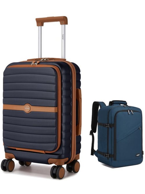 Set de 2 bagages - rigide, abs + polycarbonate, 4 roulettes - kono - Kiabi Set de 2 bagages - rigide, abs + polycarbonate, 4 roulettes - kono - Kiabi