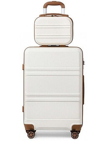 Set de 2 bagages - rigide, légère, 4 roulettes, serrure tsa - kono