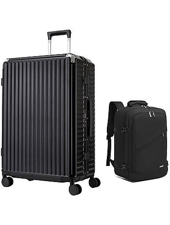 Set de 2 bagages - rigide, polycarbonate, 4 roulettes - kono