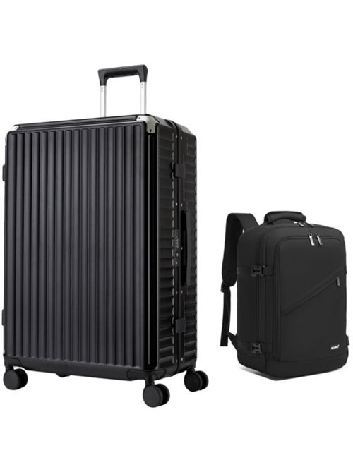 Set de 2 bagages - rigide, polycarbonate, 4 roulettes - kono - Kiabi Set de 2 bagages - rigide, polycarbonate, 4 roulettes - kono - Kiabi