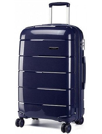 Set de 2 bagages - rigide, polypropylène, 4 roulettes, serrure tsa - kono