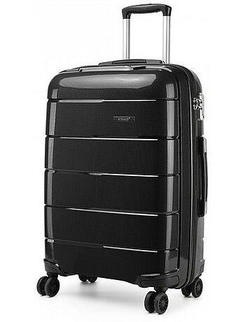 Set de 2 bagages - rigide, polypropylène, 4 roulettes, serrure tsa - kono