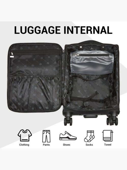Set de 2 bagages - souple, légère, 4 roulettes - kono - Kiabi Set de 2 bagages - souple, légère, 4 roulettes - kono - Kiabi
