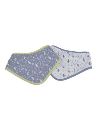 Set de 2 bavoirs bandana océan