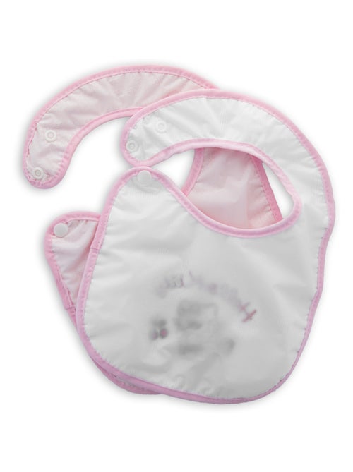 Set de 2 Bavoirs Bébé – Hello Kitty – Serviette Éponge Imperméable & Réglable - Kiabi