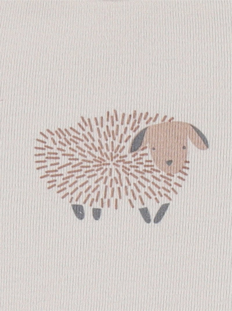 Set de 2 Bodys, Coton Noukie's Beige - Kiabi