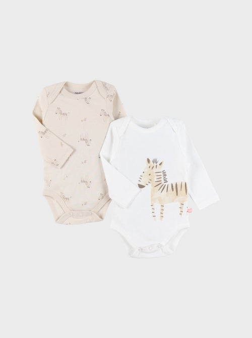 Set de 2 Bodys, Coton Noukie's - Kiabi