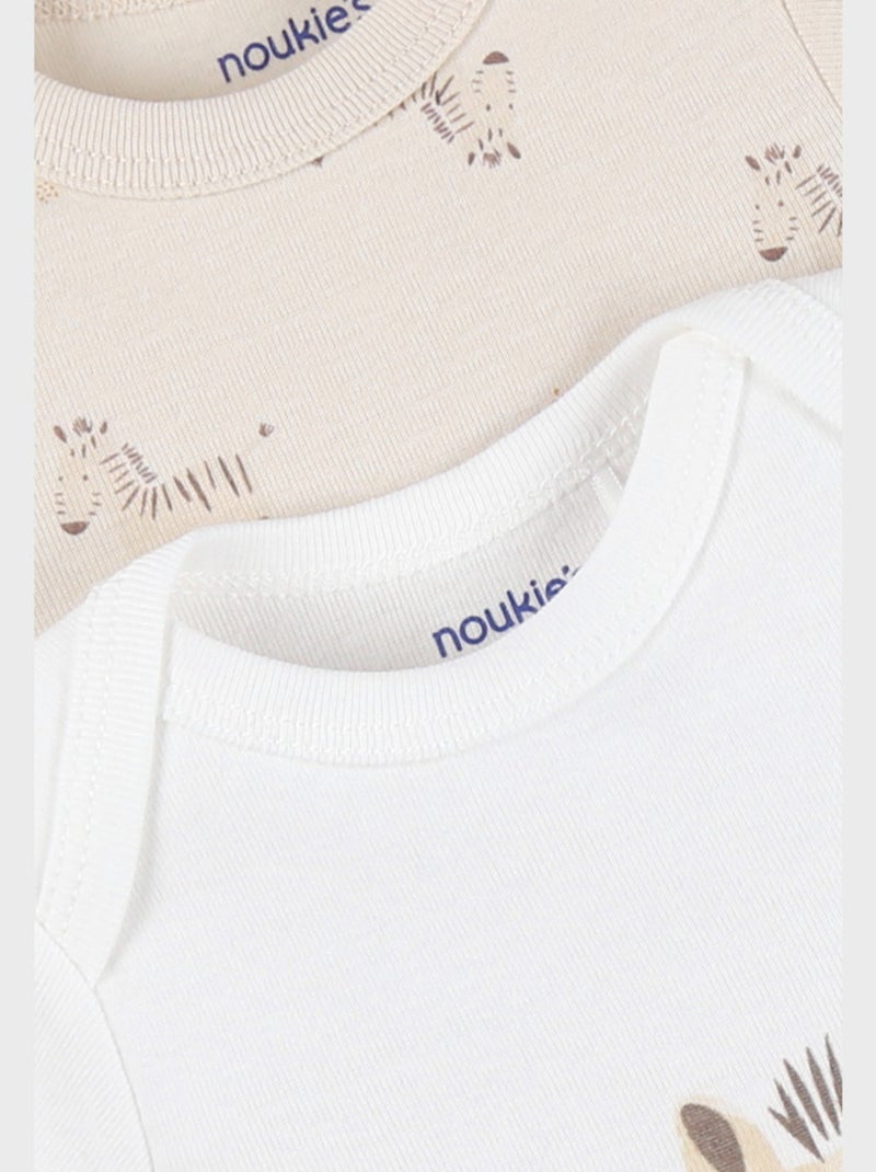 Set de 2 Bodys, Coton Noukie's Beige - Kiabi