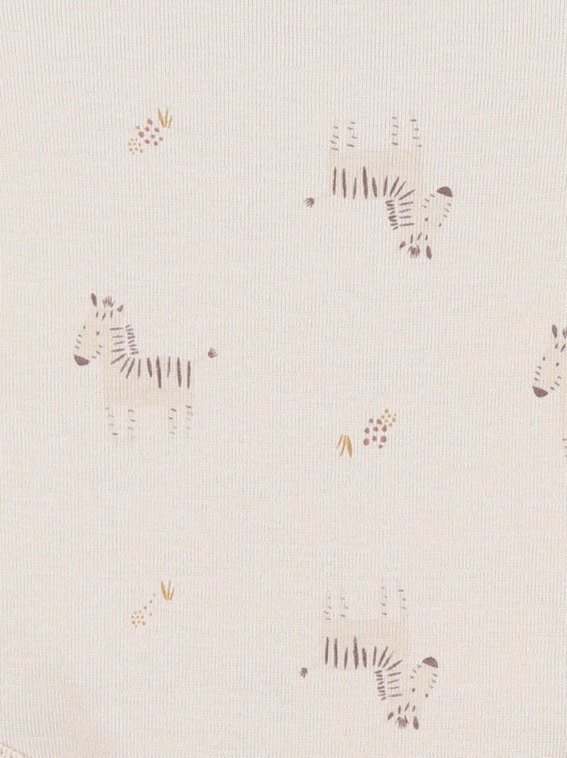 Set de 2 Bodys, Coton Noukie's Beige - Kiabi