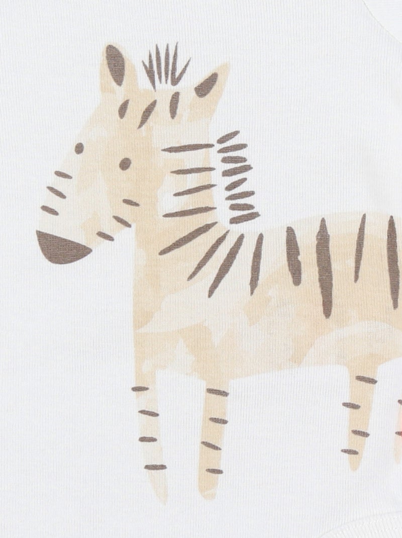 Set de 2 Bodys, Coton Noukie's Beige - Kiabi