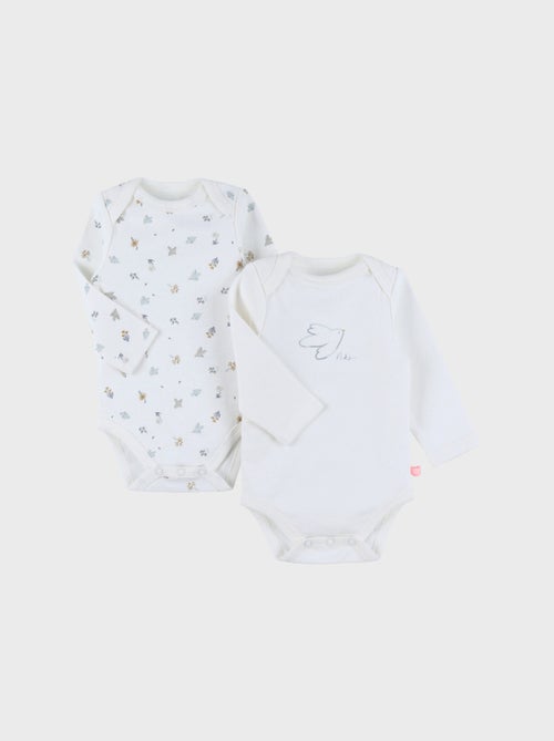 Set de 2 Bodys, Coton Noukie's - Kiabi
