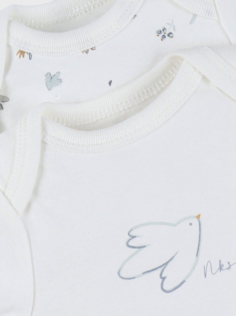 Set de 2 Bodys, Coton Noukie's Blanc - Kiabi