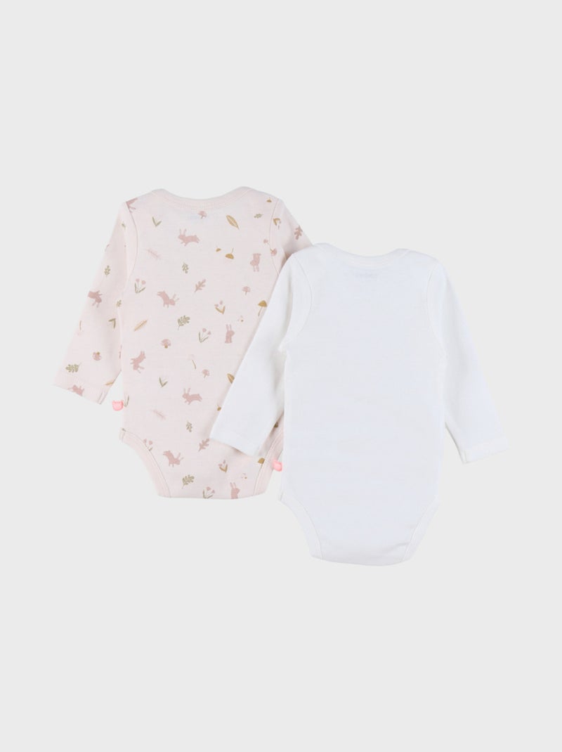 Set de 2 Bodys, Coton Noukie's Blanc - Kiabi