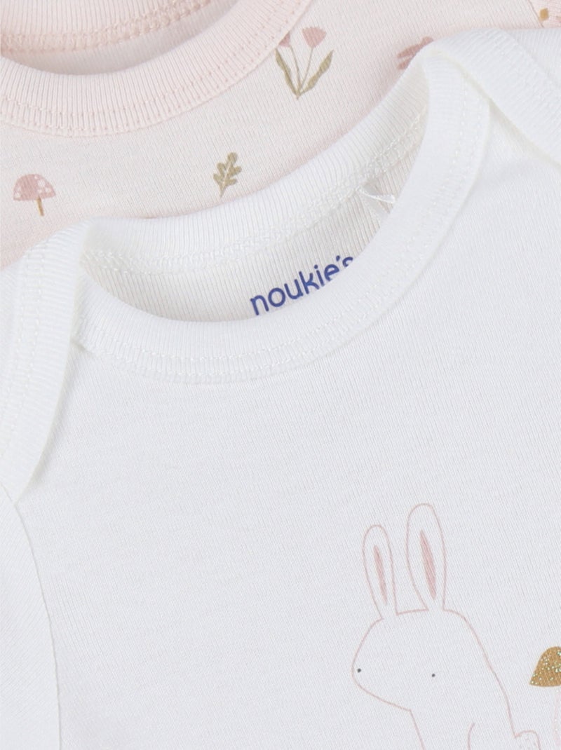 Set de 2 Bodys, Coton Noukie's Blanc - Kiabi