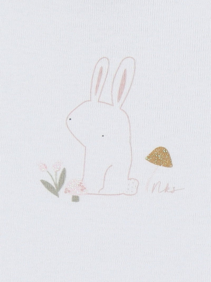 Set de 2 Bodys, Coton Noukie's Blanc - Kiabi