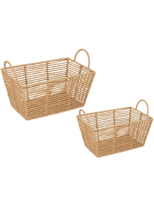 Set de 2 caisses tressées EUGÈNE - Kiabi